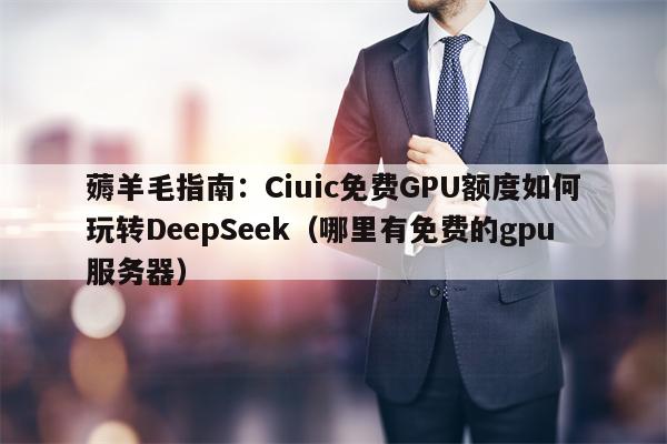 薅羊毛指南：Ciuic免费GPU额度如何玩转DeepSeek（哪里有免费的gpu服务器）
