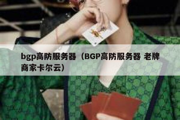 bgp高防服务器（BGP高防服务器 老牌商家卡尔云）