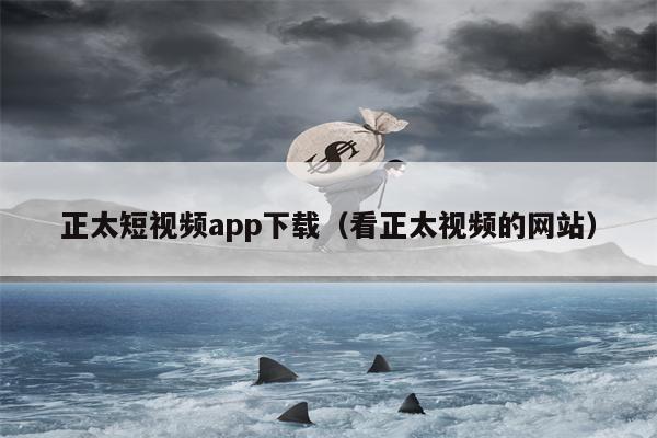 正太短视频app下载（看正太视频的网站）