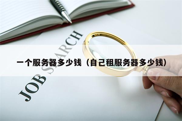 一个服务器多少钱（自己租服务器多少钱）