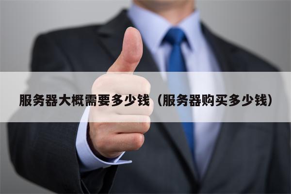 服务器大概需要多少钱（服务器购买多少钱）